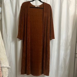 Boutique cardigan, burnt orange, size Medium!